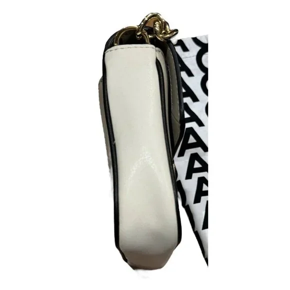 Marc Jacobs Purse The J Marc Shoulder Crossbody Bag Black Beige Cream Gold OS - Picture 7 of 16